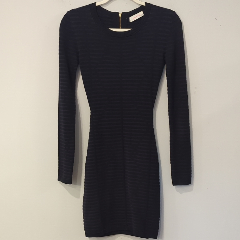 sass & bide Dress Long Sleeve Knit Navy size XS